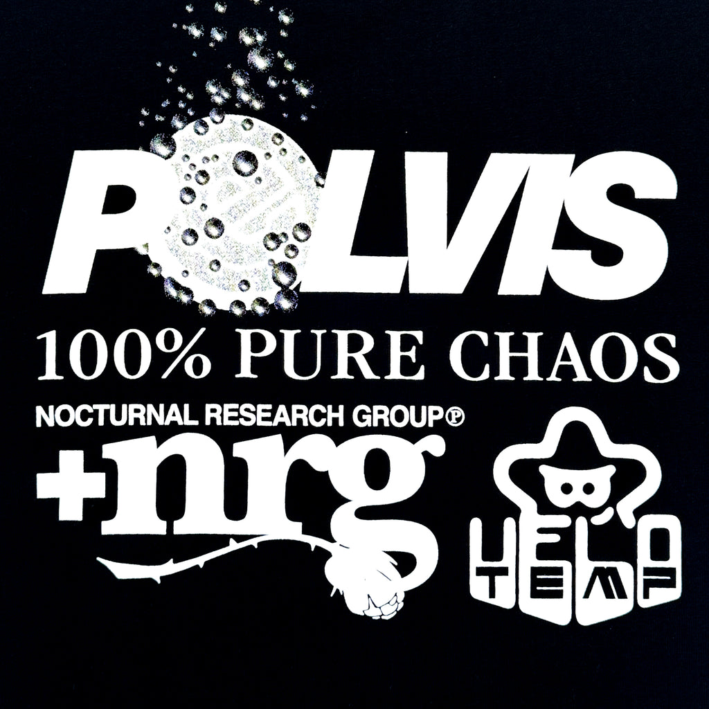 PELVIS x VELO TEMP - STAR POWER UP TEE BLACK