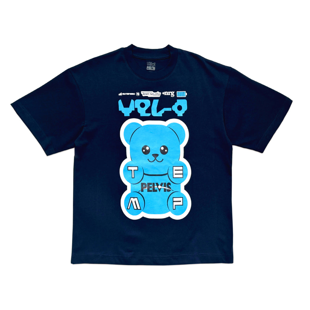 PELVIS x VELO TEMP - GUMMY PALS TEE NAVY